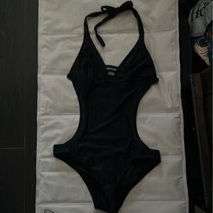 Mossimo one piece black bathing suit size Small